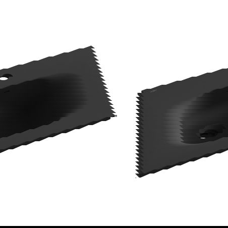 Mexen Vela lavabo da incasso 51 x 46,5 cm, nero opaco - 25235071