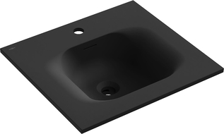 Mexen Vela Einbauwaschbecken 51 x 46,5 cm, schwarz matt - 25235071