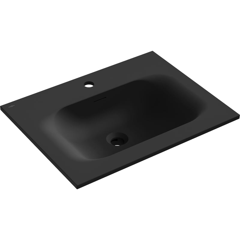 Mexen Vela bänkmonterad handfat 61 x 46,5 cm, svart matt - 25236071