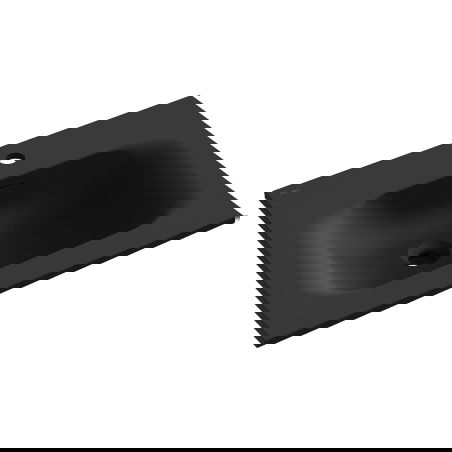 Mexen Vela lavabo da incasso in piano 61 x 46,5 cm, nero opaco - 25236071