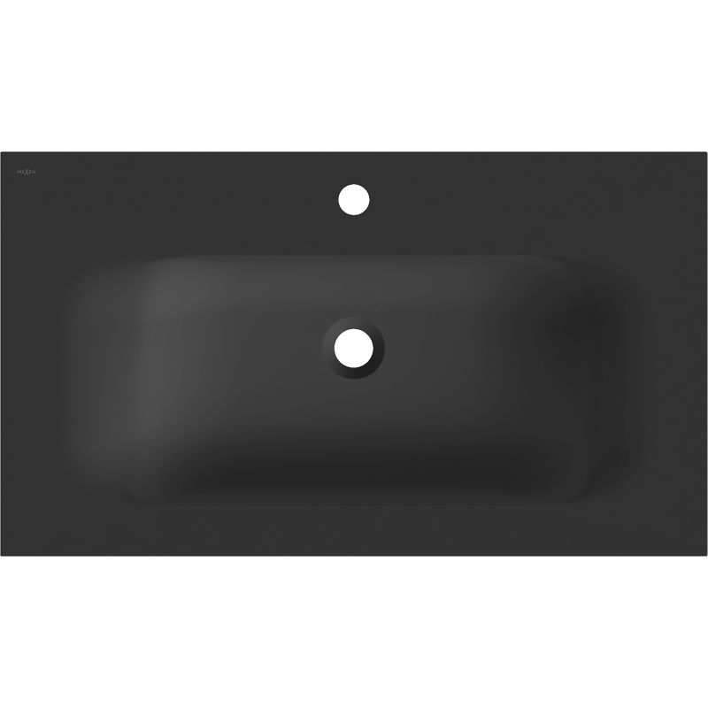 Mexen Vela lavabo da incasso 81 x 46,5 cm, nero opaco - 25238071