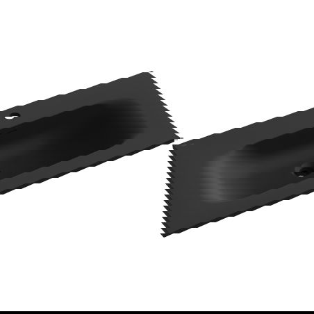 Mexen Vela lavatório embutido na bancada 81 x 46,5 cm, preto mate - 25238071