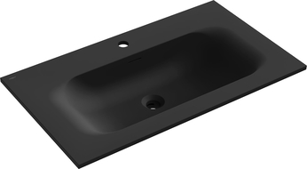 Mexen Vela lavabo encastré dans le plan 81 x 46,5 cm, noir mat - 25238071