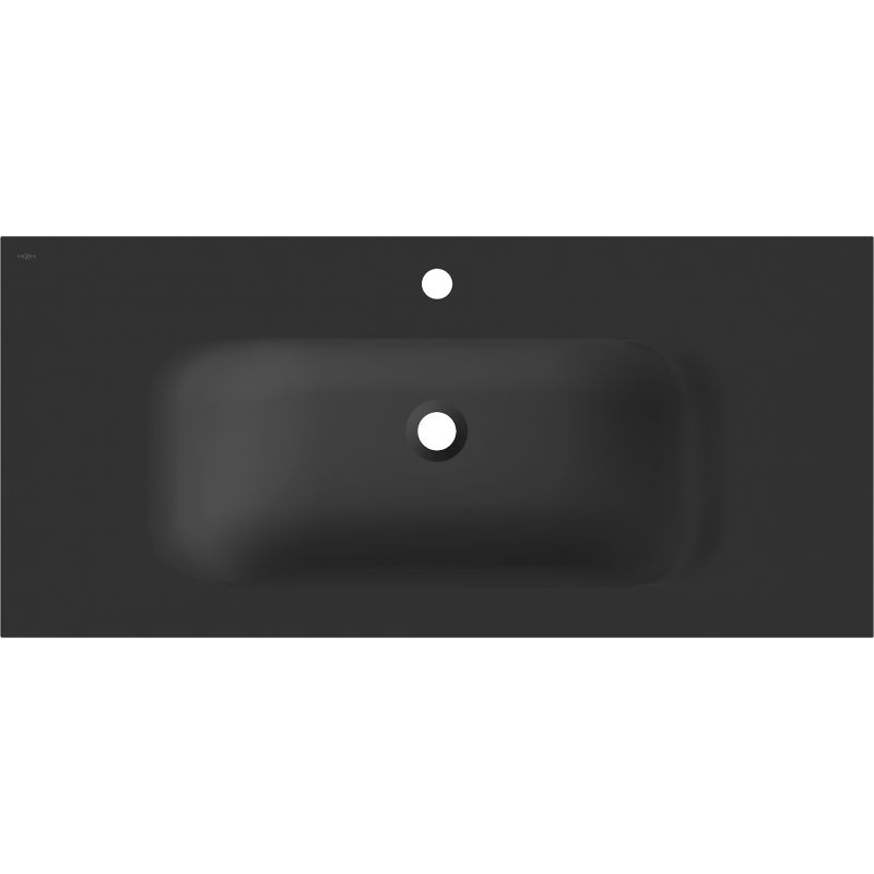 Mexen Vela lavabo incassato da piano 101 x 46,5 cm, nero opaco - 25231071
