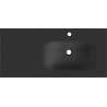 Mexen Vela lavabo encastré dans le plan droit 101 x 46,5 cm, noir mat - 25231071P