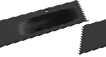 Mexen Vela Einbauwaschbecken rechts 101 x 46,5 cm, schwarz matt - 25231071P