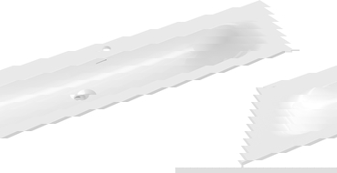 Mexen Vela lavabo encastré dans le plan de travail 121 x 46,5 cm, blanc brillant - 25231200