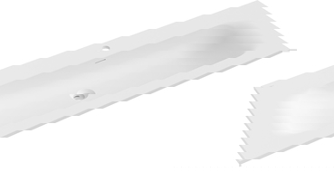 Mexen Vela Aufsatzwaschbecken 121 x 46,5 cm, weiß matt - 25231201