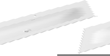 Mexen Vela Pöytätasoihin upotettava pesuallas 121 x 46,5 cm, valkoinen matta - 25231201