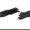 Mexen Vela eingebautes Waschbecken rechts 121 x 46,5 cm, schwarz matt - 25231271P