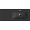 Mexen Vela sisseehitatud valamus paremal 121 x 46,5 cm, must matt - 25231271P