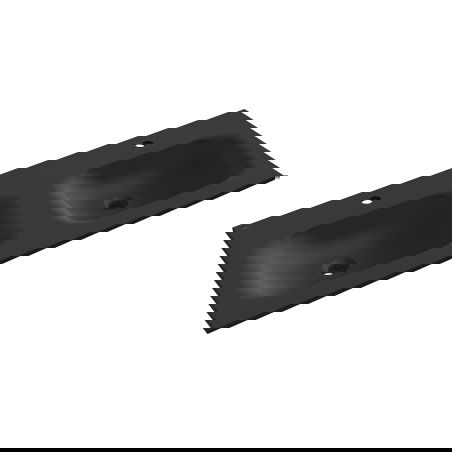 Mexen Vela lavatório embutido de bancada duplo 121 x 46,5 cm, preto fosco - 25231271D