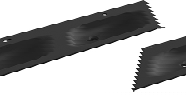 Mexen Vela Doppelwaschbecken, das in die Arbeitsplatte eingelassen ist, 121 x 46,5 cm, schwarz matt - 25231271D