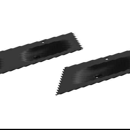 Mexen Vela lavello incassato doppio 141 x 46,5 cm, nero opaco - 25231471D