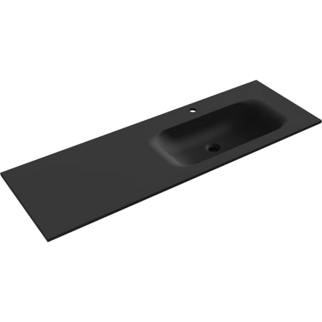 Mexen Vela Einbauwaschbecken rechts 141 x 46,5 cm, schwarz matt - 25231471P