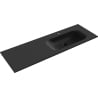 Mexen Vela Einbauwaschbecken rechts 141 x 46,5 cm, schwarz matt - 25231471P