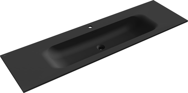 Mexen Vela iebūvējamais izlietne 161 x 46,5 cm, melna matēta - 25231671