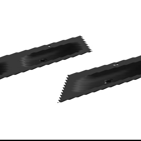 Mexen Vela lavandino incassato da appoggio doppio 161 x 46,5 cm, nero opaco - 25231671D