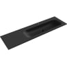 Mexen Vela counter-mounted basin right 161 x 46.5 cm, matte black - 25231671P