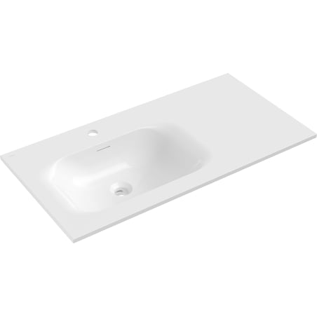 Mexen Vela lavabo ad incasso sinistra 91 x 46,5 cm, bianco lucido - 25239000L