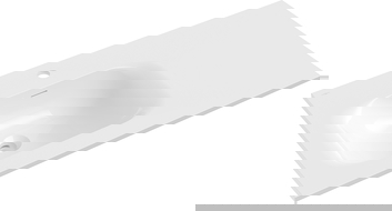 Mexen Vela lavatório embutido no tampo esquerdo 91 x 46,5 cm, branco brilho - 25239000L