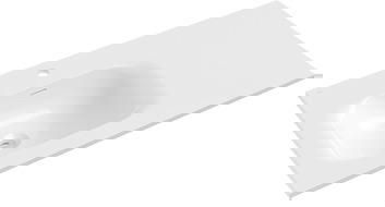 Mexen Vela työtasoon upotettava pesuallas vasen 91 x 46,5 cm, kiiltävä valkoinen - 25239000L