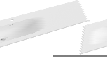 Mexen Vela lavabo encastrado en encimera izquierdo 91 x 46,5 cm, blanco mate - 25239001L