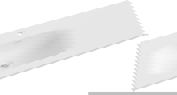 Mexen Vela lavatório embutido em bancada esquerdo 91 x 46,5 cm, branco mate - 25239001L