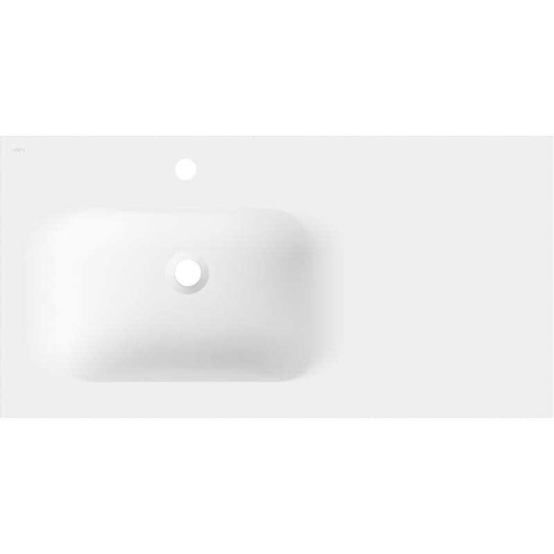 Mexen Vela Einbauwaschbecken links 91 x 46,5 cm, weiß matt - 25239001L