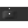 Mexen Vela lavabo encastré à gauche 91 x 46,5 cm, noir mat - 25239071L