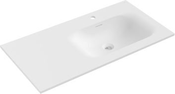 Mexen Vela umivaonik ugrađen u radnu ploču desni 91 x 46,5 cm, bijeli mat - 25239001P