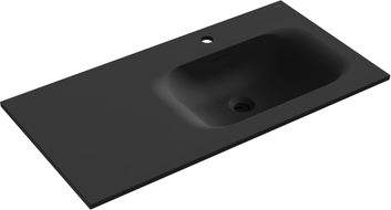 Mexen Vela umivaonik ugrađen u ploču desni 91 x 46,5 cm, crni mat - 25239071P