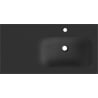 Mexen Vela umywalka wpuszczana w blat prawa 91 x 46,5 cm, czarny mat - 25239071P