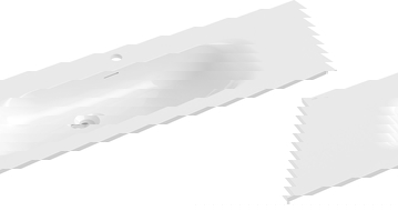 Mexen Vela Einbaubecken 101 x 46,5 cm, weiß glänzend - 25231000