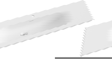 Mexen Vela ieliktnis izlietne galda virsmā 101 x 46,5 cm, balts matēts - 25231001