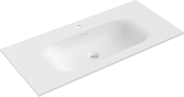 Mexen Vela umivaonik umetnut u radnu plohu 101 x 46,5 cm, bijeli mat - 25231001