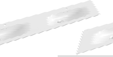 Mexen Vela lavatório duplo embutido 141 x 46,5 cm, branco brilhante - 25231400D