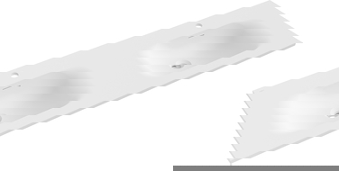 Mexen Vela διπλός ένθετος νιπτήρας 141 x 46,5 cm, ματ λευκός - 25231401D