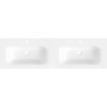 Mexen Vela topel paigaldatav valamu topelt 161 x 46,5 cm, valge läige - 25231600D