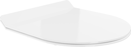 Mexen copriwater a caduta lenta slim, duroplast, bianco lucido - 39010100