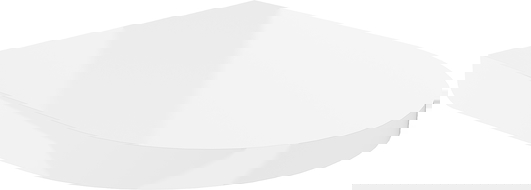 Mexen sedile a lenta chiusura rigida, duroplast, bianco lucido - 39020100