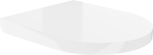 Mexen soft-close hard toilet seat, duroplast, white gloss - 39020100