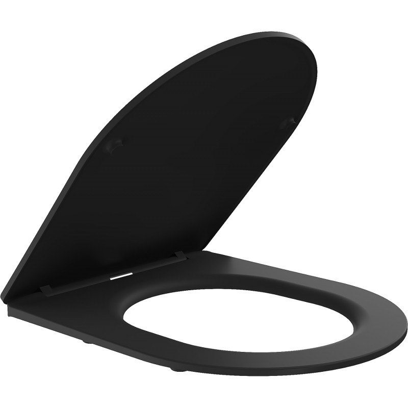 Mexen slim, duroplast, matzwarte soft-close wc-bril - 39100185