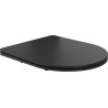 Mexen lunette de toilette à descente amortie slim, duroplast, noir mat - 39100185