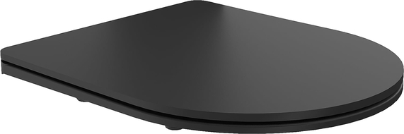 Mexen abattant à descente lente slim, duroplast, noir mat - 39100185