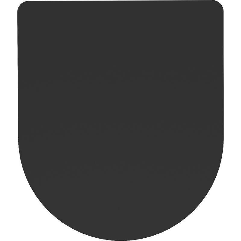 Mexen slow-closing slim toilet seat, duroplast, black matte - 39100185
