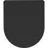 Mexen lunette de toilette à descente amortie slim, duroplast, noir mat - 39100185
