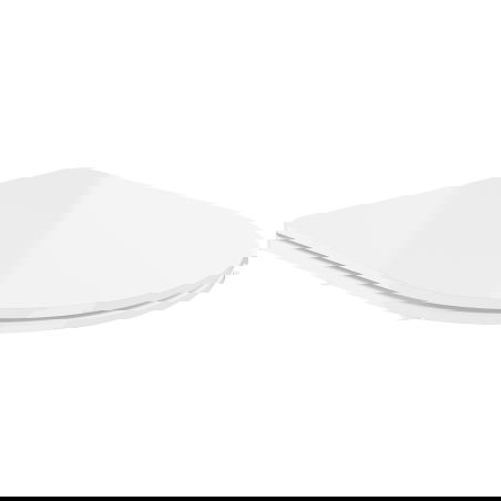 Mexen hidastuva slim-kansi, duroplast, valkoinen kiilto - 39030100