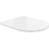 Mexen tapa de caída lenta slim, duroplast, blanco brillo - 39030100