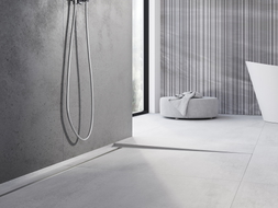 Mexen Line-B vloeraflopende strip 120 cm rechts, inox - 181001120R